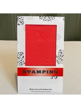 New - 3D Nail Printing Template - Pattern - Soft Silicone Nail Carving Stencil
